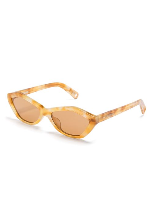 Bambino Sunglasses LINDA FARROW X JACQUEMUS | JAC42C8SUNBAMBINOBEIGEMATTGOLDTOBACCO